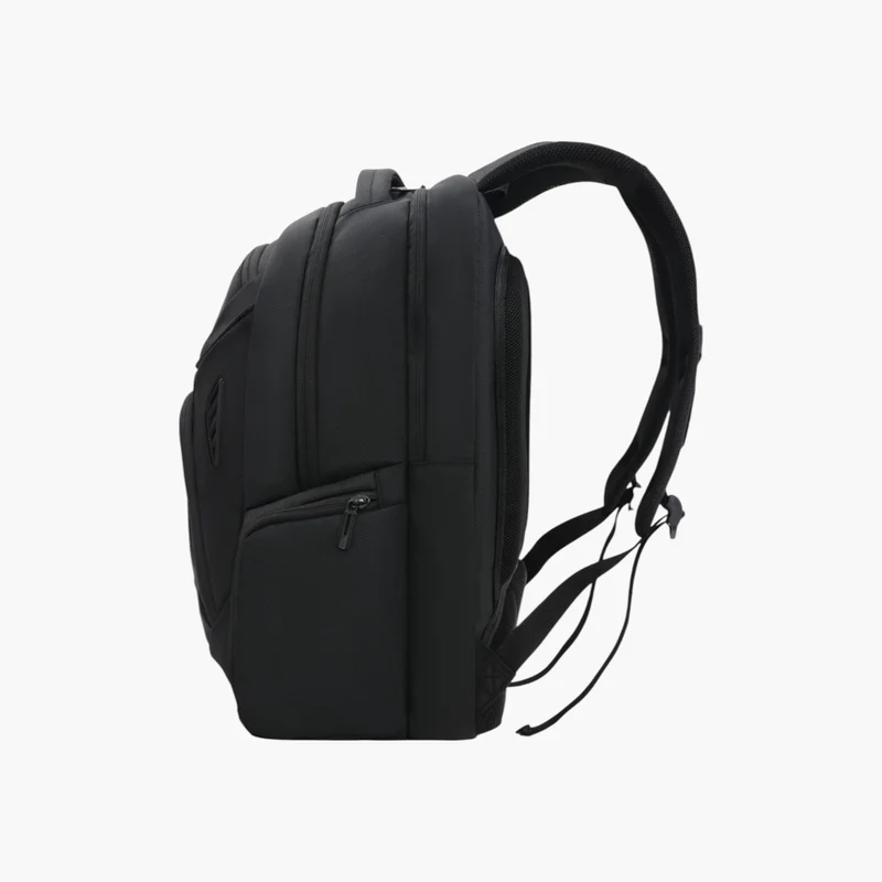 علامة الوقف Solid Backpack with Adjustable Straps and Zip Closure - 6x12x21 cms